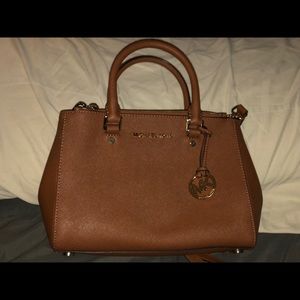 GENTLY used brown Michael Kors purse with wallet
